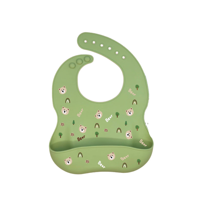 Babero de Silicona para Bebés - Impermeable y Fácil de Limpiar