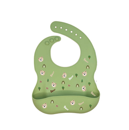 Babero de Silicona para Bebés - Impermeable y Fácil de Limpiar