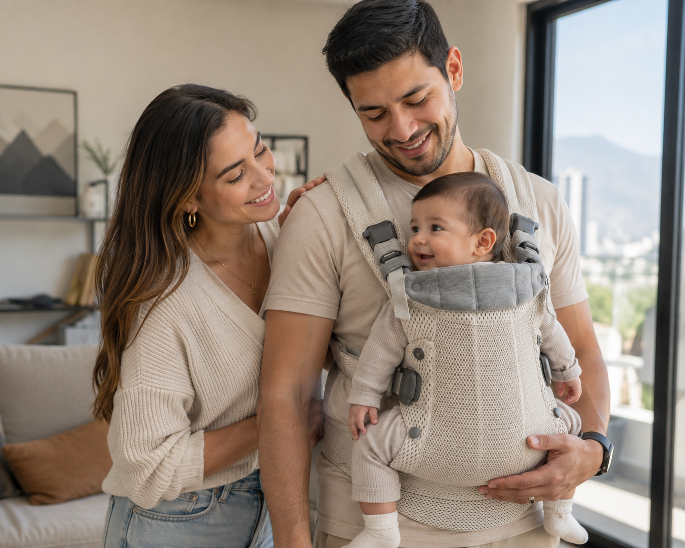 Portabebés Ergonómico AirMesh™ | Frescura y Comodidad para Ti y Tu Bebé