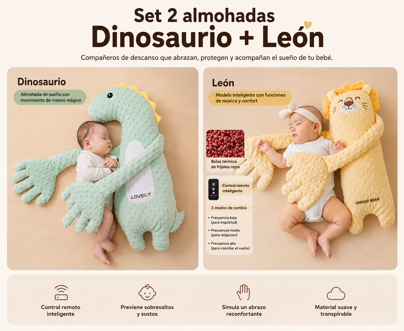Almohada de Sueño con Compañía