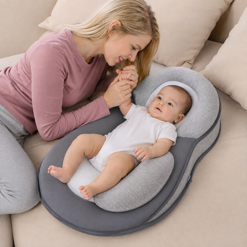 Almohada de Lactancia Ergonómica para Recién Nacidos