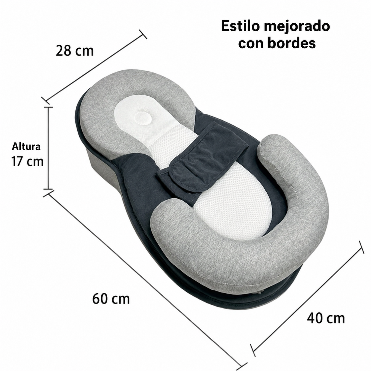 Almohada de Lactancia Ergonómica para Recién Nacidos
