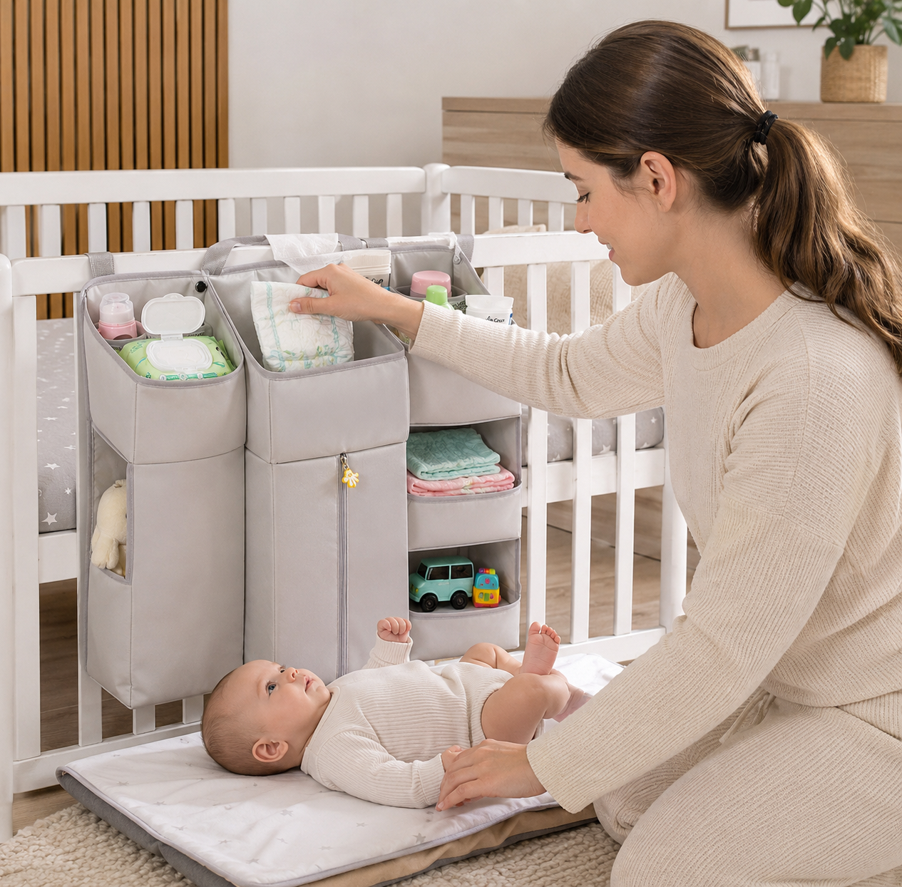 Organizador Colgante Premium para Cuna