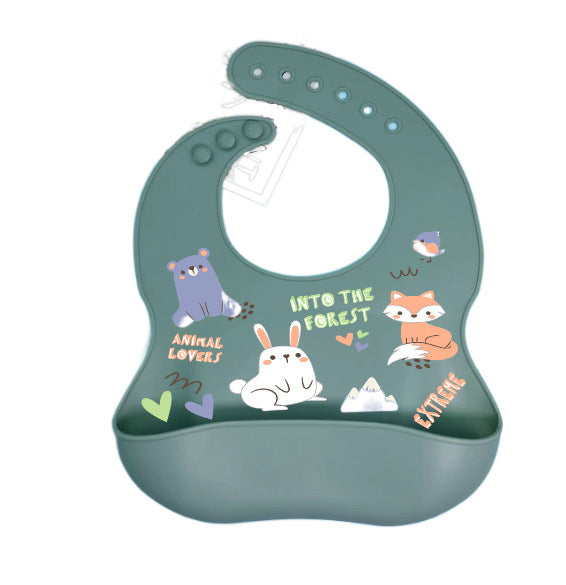 Babero de Silicona para Bebés - Impermeable y Fácil de Limpiar