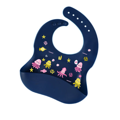 Babero de Silicona para Bebés - Impermeable y Fácil de Limpiar
