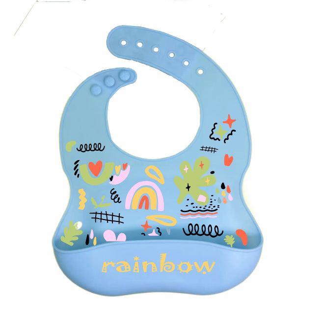 Babero de Silicona para Bebés - Impermeable y Fácil de Limpiar