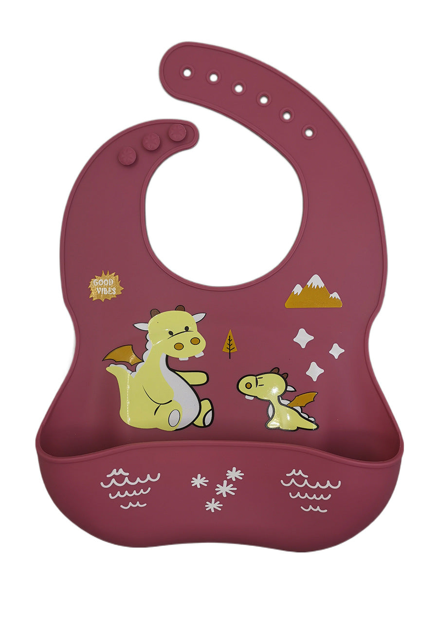 Babero de Silicona para Bebés - Impermeable y Fácil de Limpiar